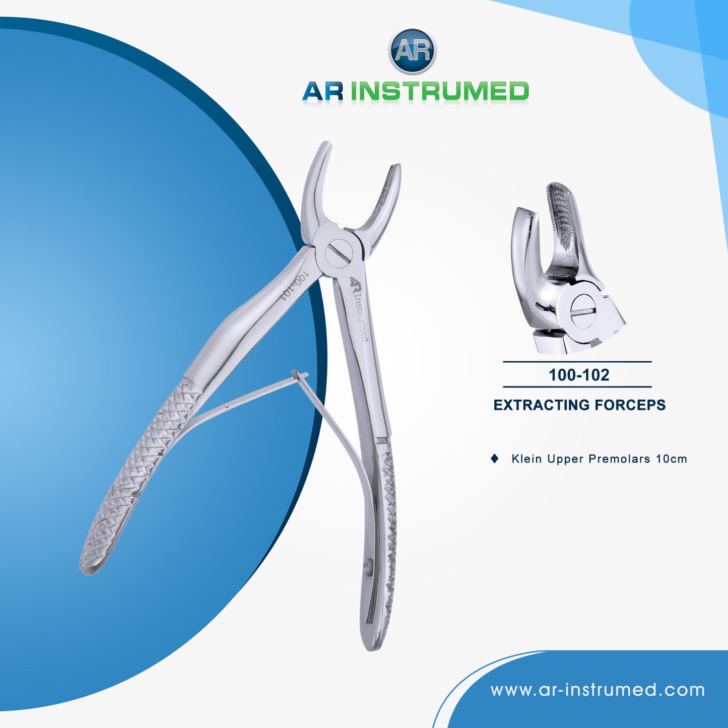 AR Instrumed Extracting Forceps for Children Set of 7Pcs