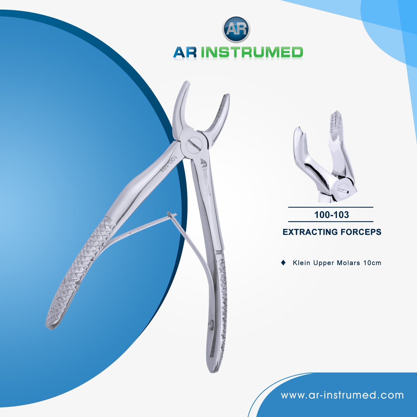 AR Instrumed Extracting Forceps for Children Set of 7Pcs