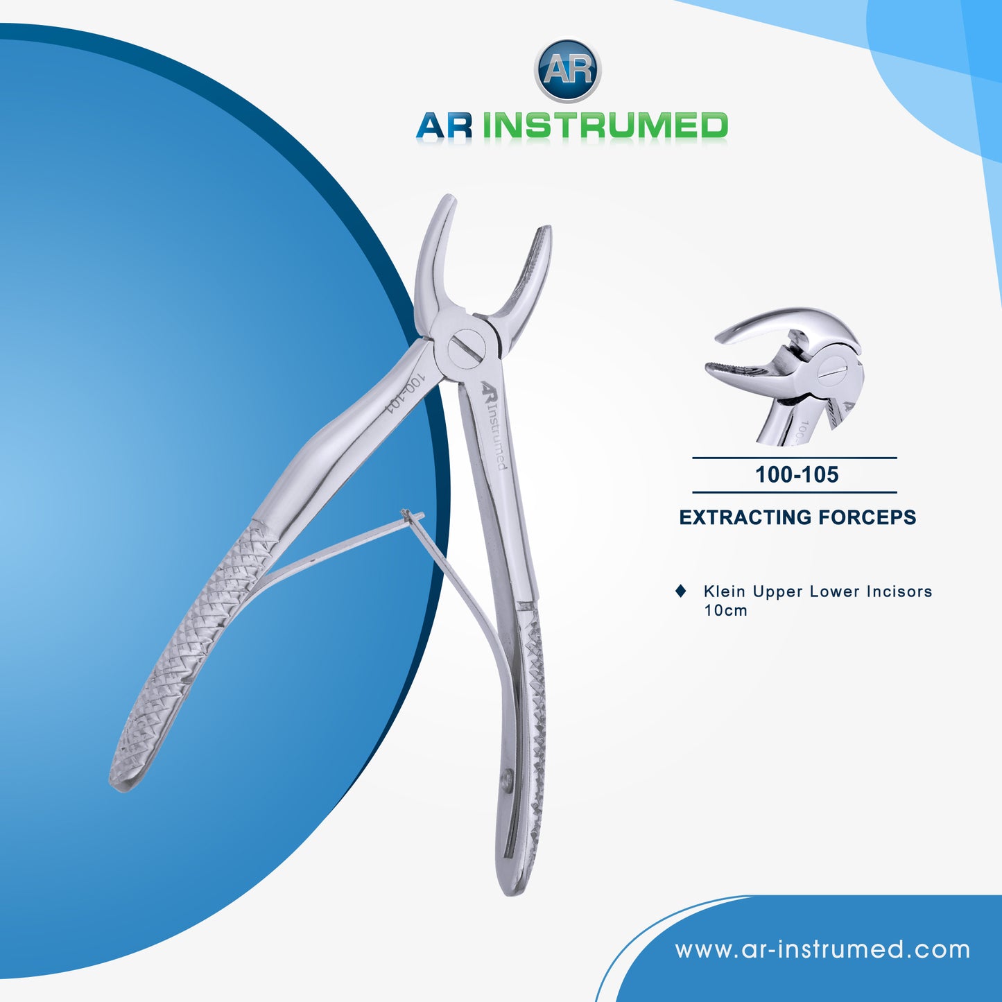 AR Instrumed Extracting Forceps for Children Set of 7Pcs
