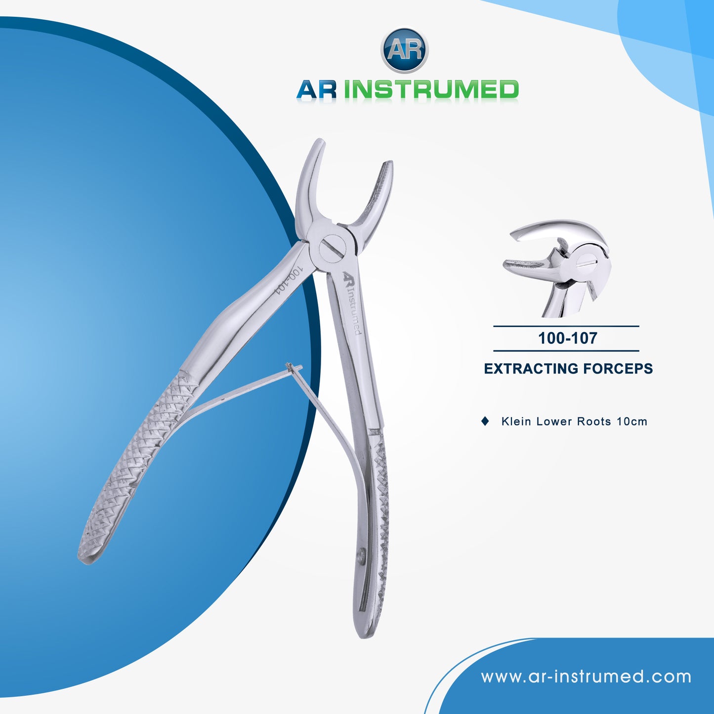 AR Instrumed Extracting Forceps for Children Set of 7Pcs