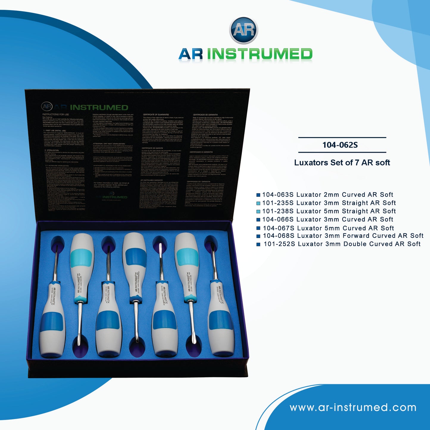 AR Instrumed Luxators Set of 7 AR Soft