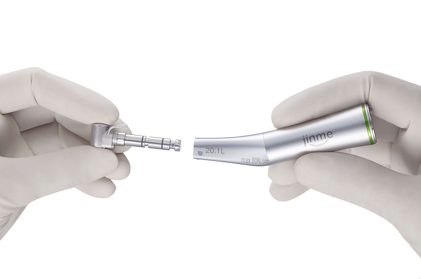 Jinme 20:1L Electric Implant Contra Angle for E-type Motors - External Water