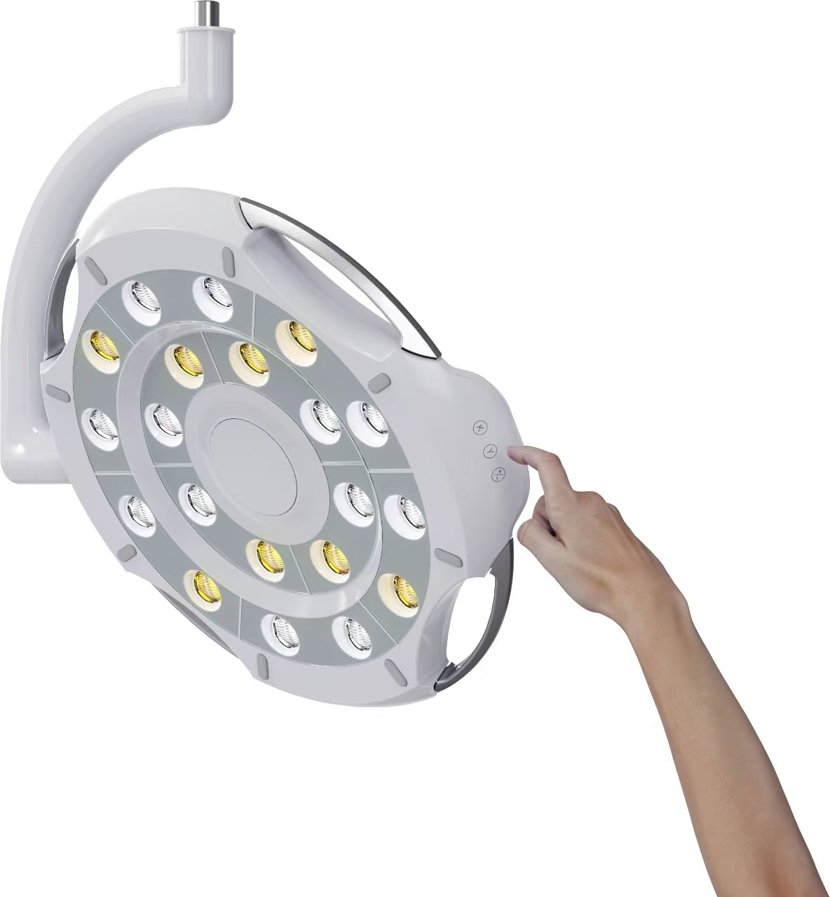 Flight Quantum High Power Surgical Ceiling Light - 20 LED Bulbs, Sensor Control, 8-10Ft Ceiling Height