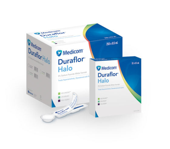 DuraFlor Halo 5% Sodium Fluoride Varnish 0.5ml, 250/cs