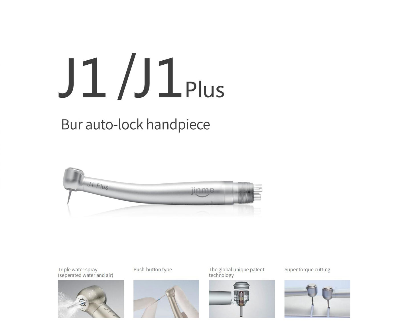 Jinme J1 Plus-TU High Speed Handpiece - 4 Hole
