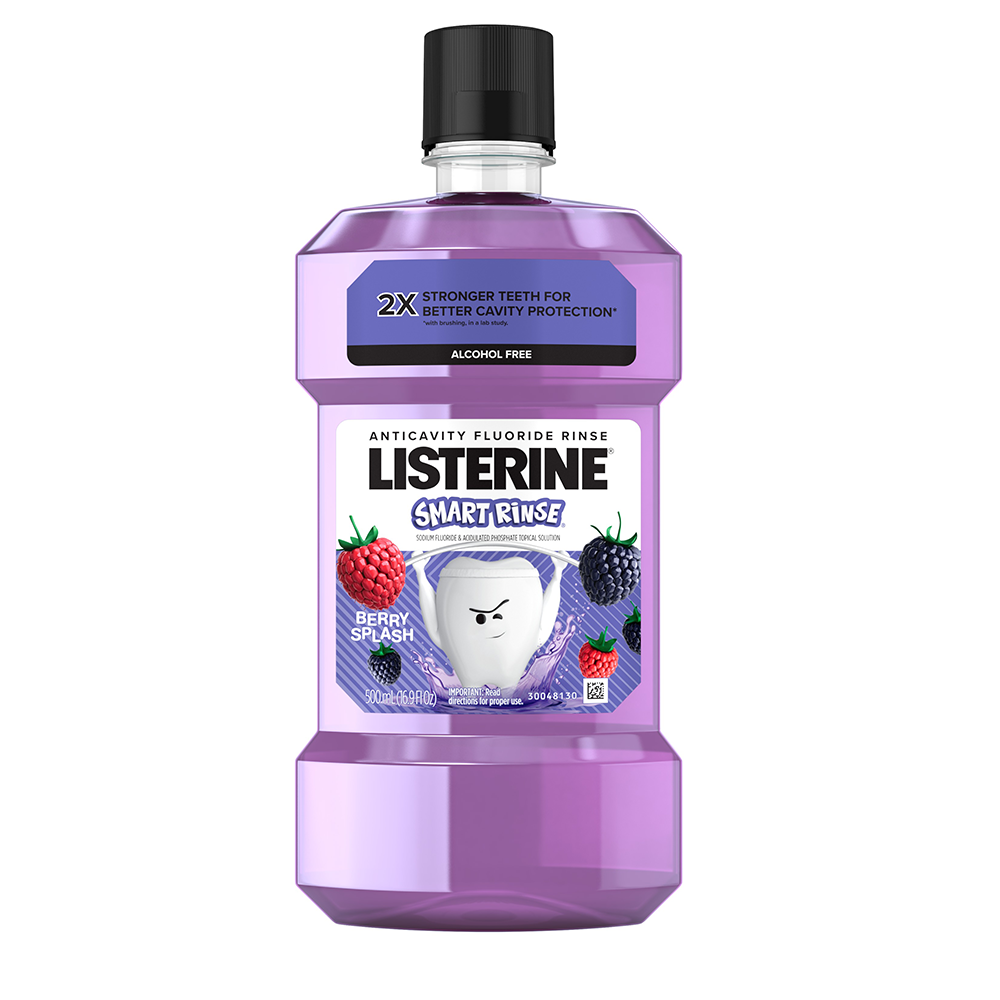 J&J Listerine Smart Rinse 500ml, 6/cs