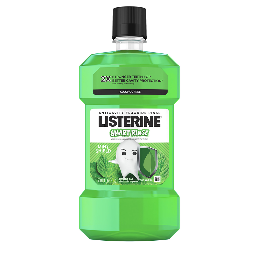 J&J Listerine Smart Rinse 500ml, 6/cs