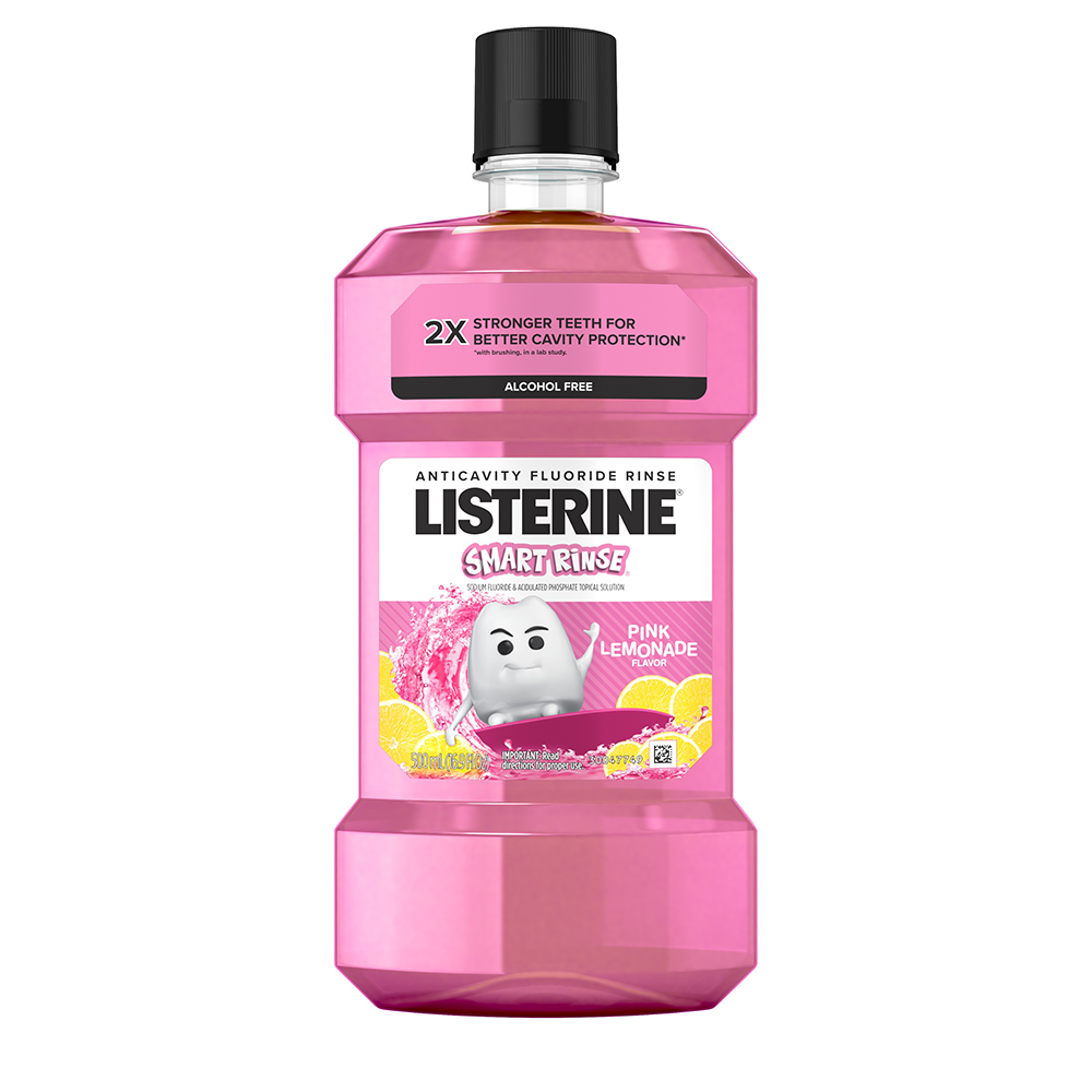 J&J Listerine Smart Rinse 500ml, 6/cs