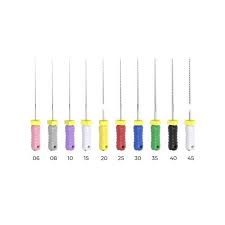 3D Endo Stainless Steel Flex Files 25mm, Pack of 6
