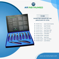 AR Instrumed Extracting Forceps Set for Adults Set of 10 PCS.