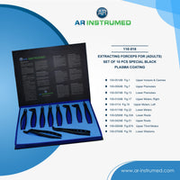 AR Instrumed Extraction Forceps for Adults Set of 10 Pcs Special Black  Plasma Coating