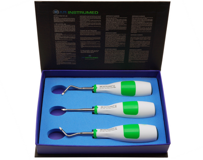 AR Instrumed Root Elevators Heidbrink Set of 3 AR Soft Handles