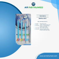 AR Instrumed Examination Instrument Kit Set of 5 - Silicone Handles
