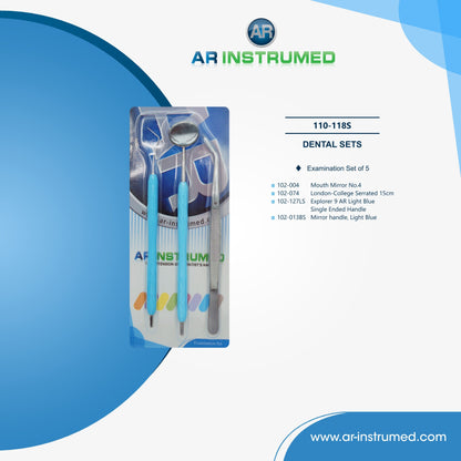 AR Instrumed Examination Instrument Kit Set of 4 - Silicone Handles