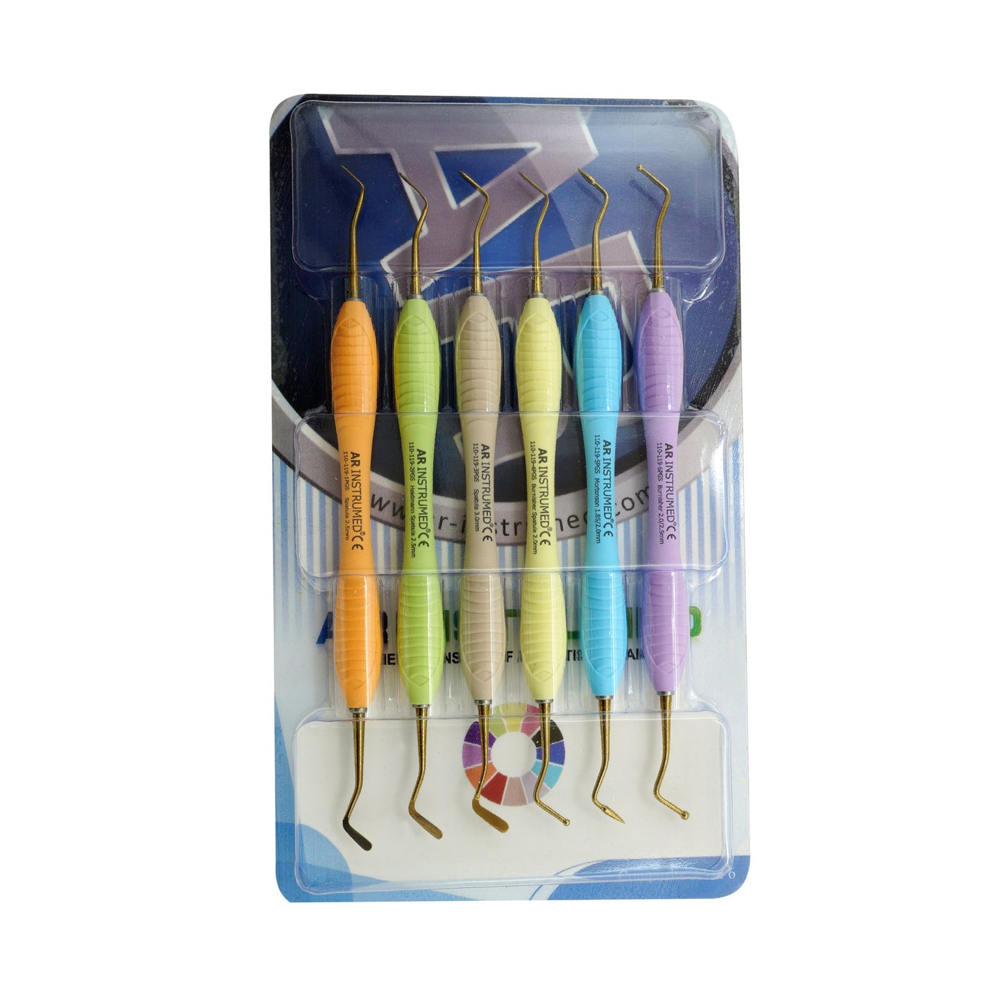 AR Instrumed Composite Instruments Set of 6 - Silicone Handles