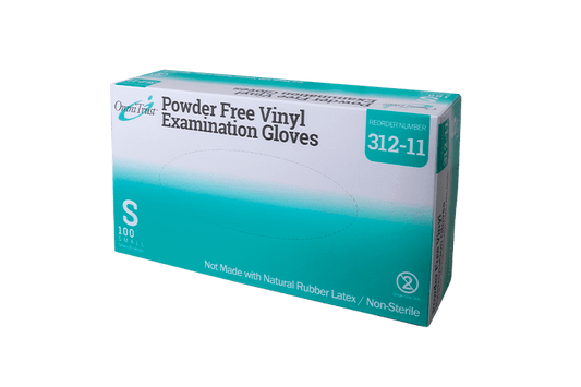 Omnitrust Vinyl Powder Free Exam Gloves - 100/box, 10 bx/cs