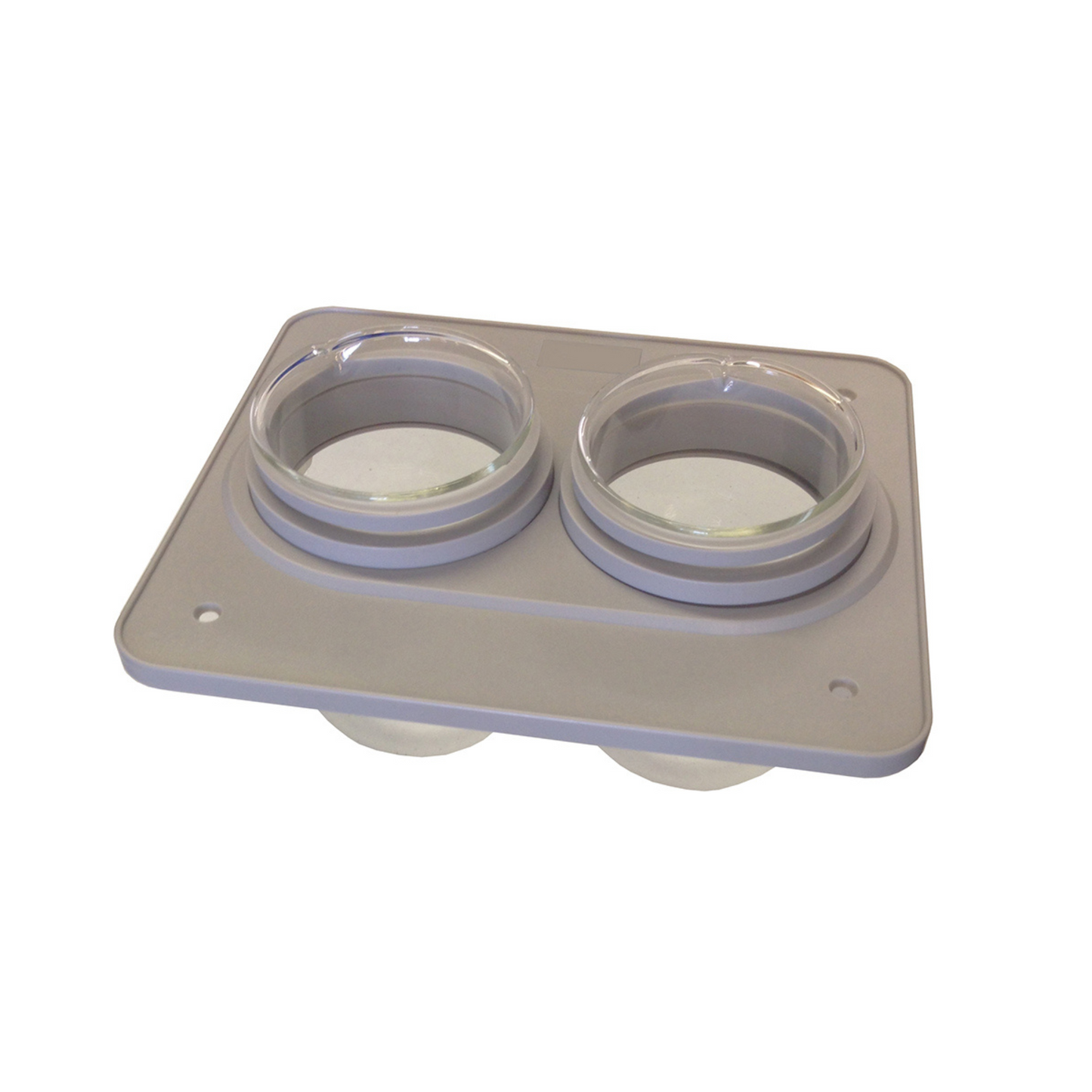 iSonic BHK02A 500ml double beaker holder set with two glass beakers and covers