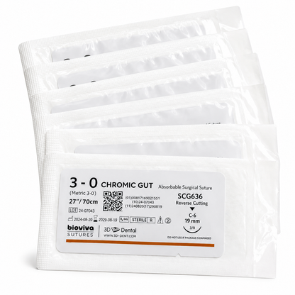 Bioviva Chromic Gut Absorbable Dental Sutures - 12/Box