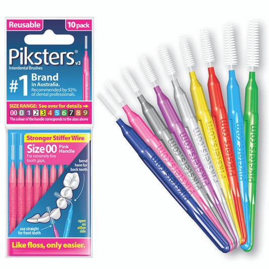Piksters Interdental Brushes 10 Packs of 10 Brushes
