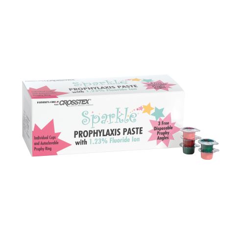 Crosstex Sparkle Prophy Paste w/ Xylitol, Individual Cups, 200/bx