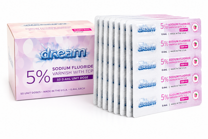 Dream 5% Sodium Fluoride Varnish with Xylitol and TPC – 50 Unit Dose Applications