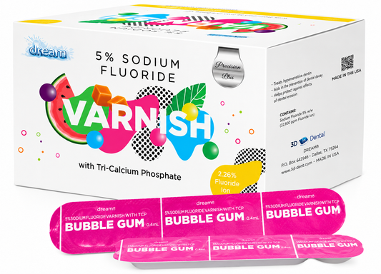 Dream Premium 5% Sodium Fluoride Varnish — Smooth-Flow 0.40 mL Unit Dose, 50/Box — main product image