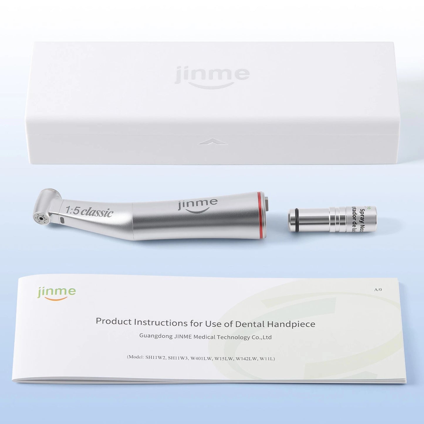 Jinme 1:5 Electric Dental Handpiece Contra Angle for E-Type Motors W15lW