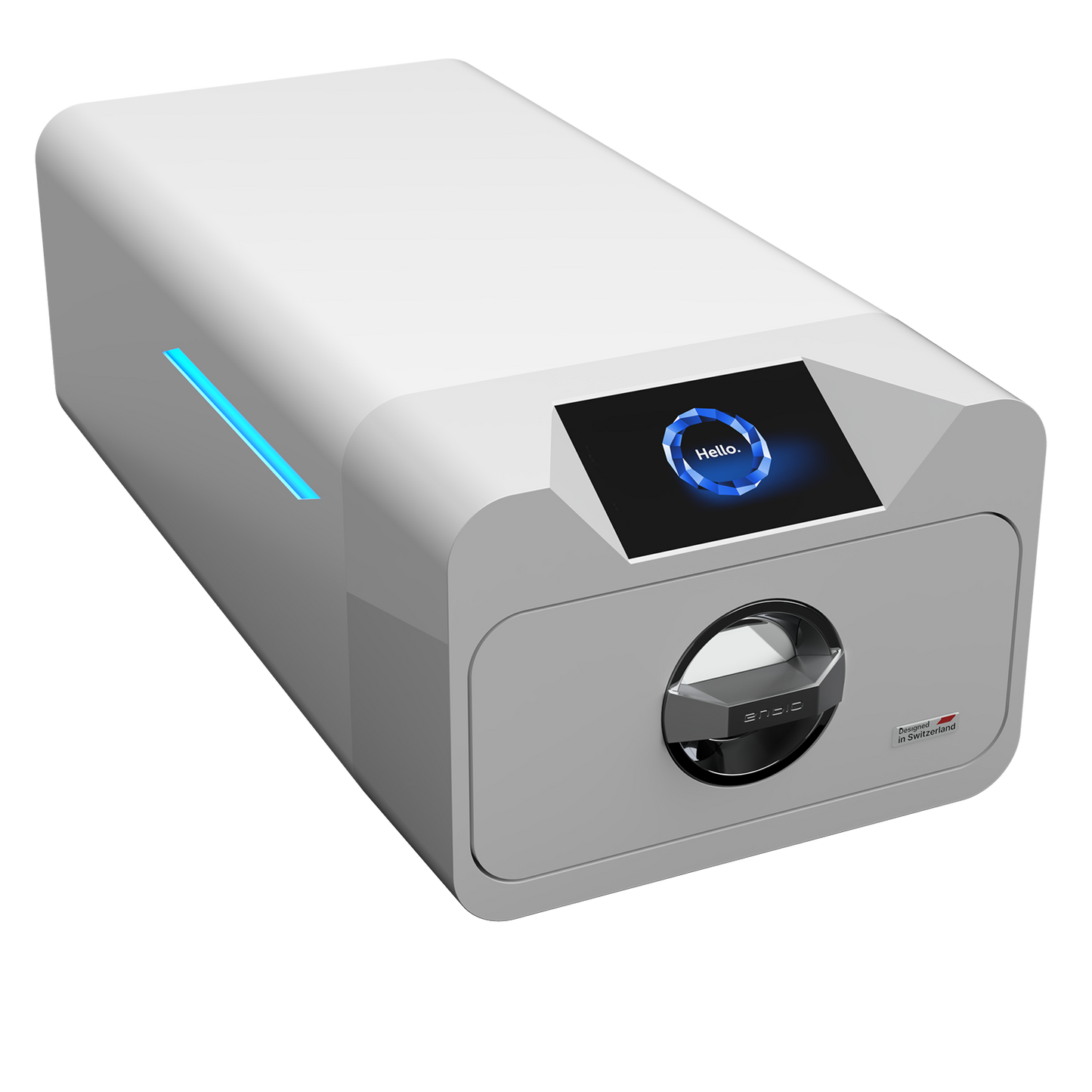 Enbio Pro Class B autoclave, rear/detail view