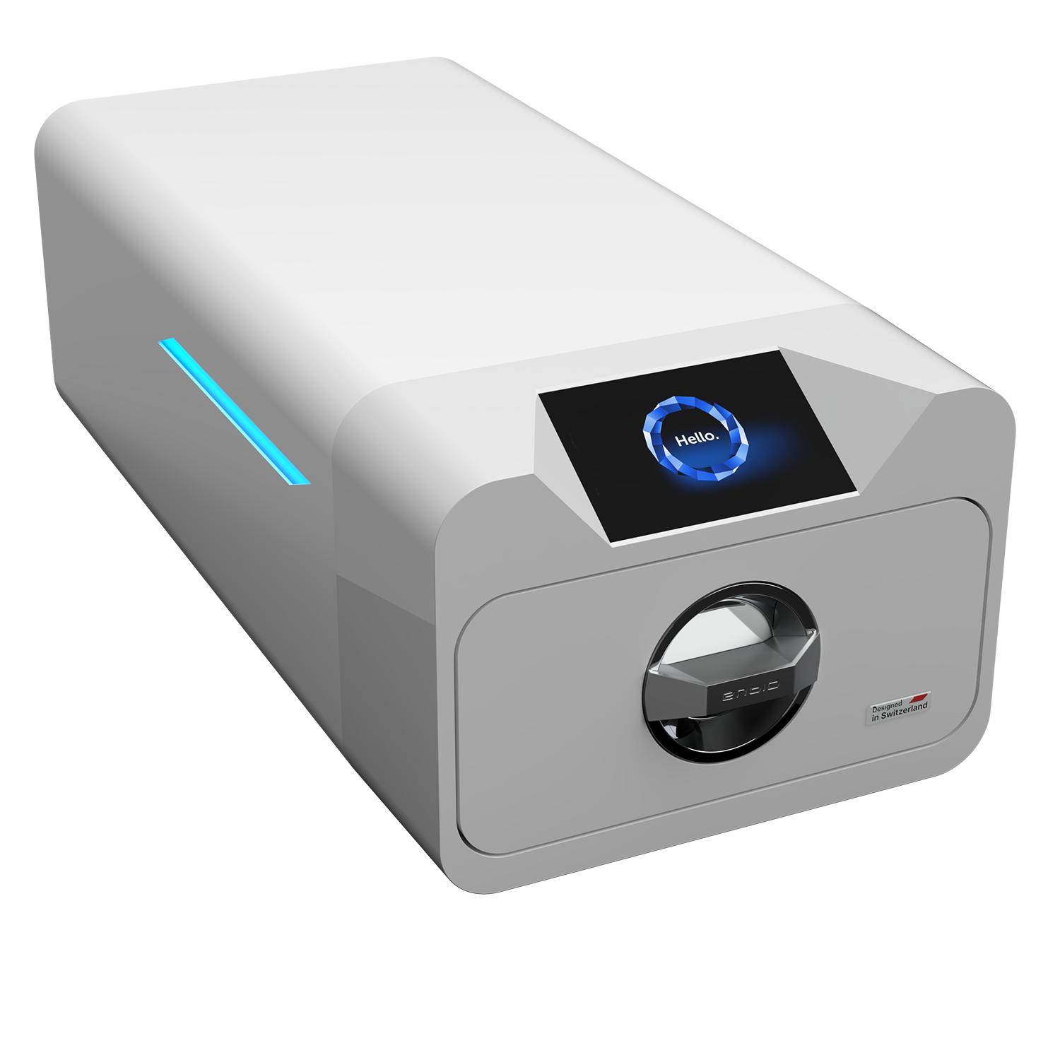 Enbio Pro Class B autoclave, rear/detail view