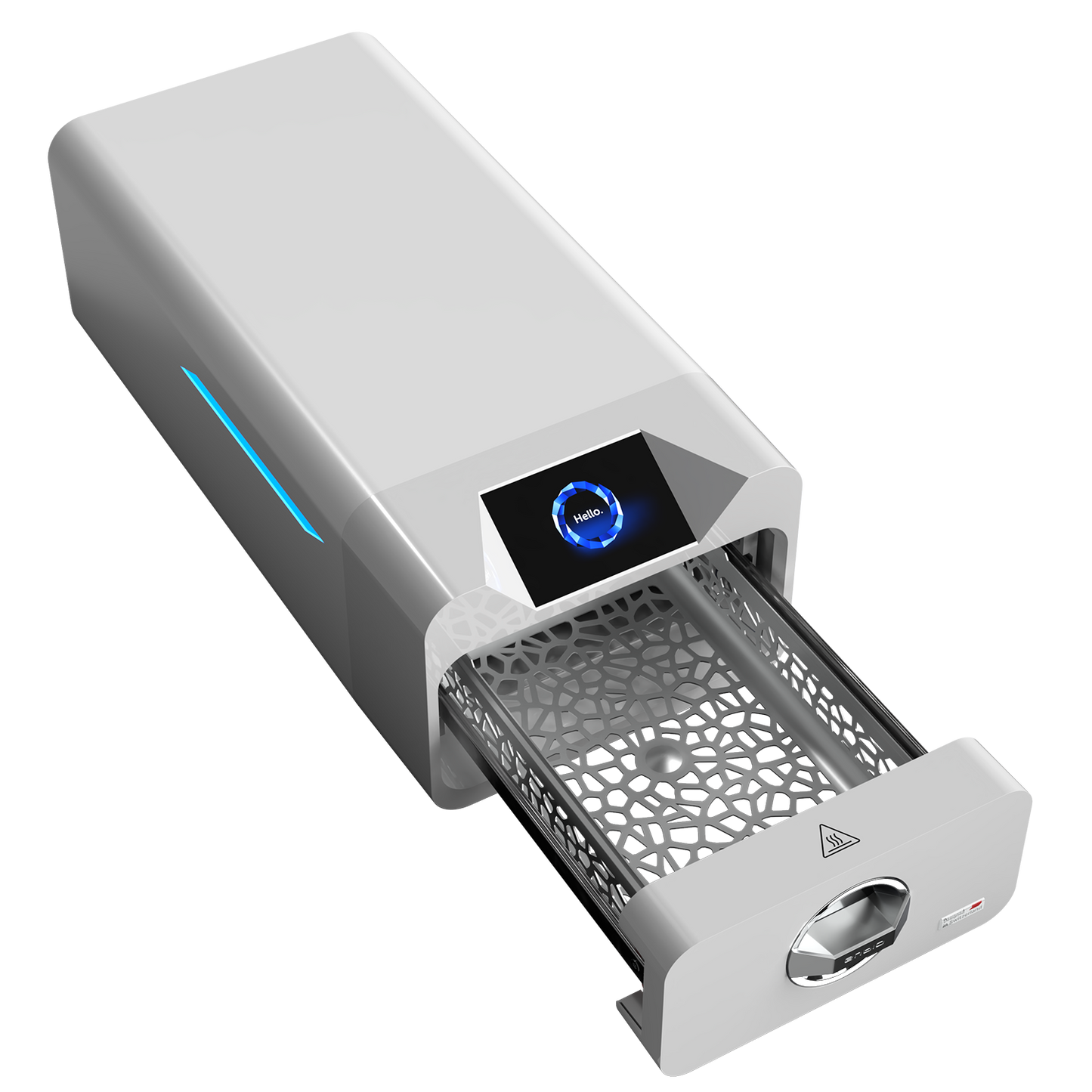 Enbio Pro Class B autoclave, open chamber view