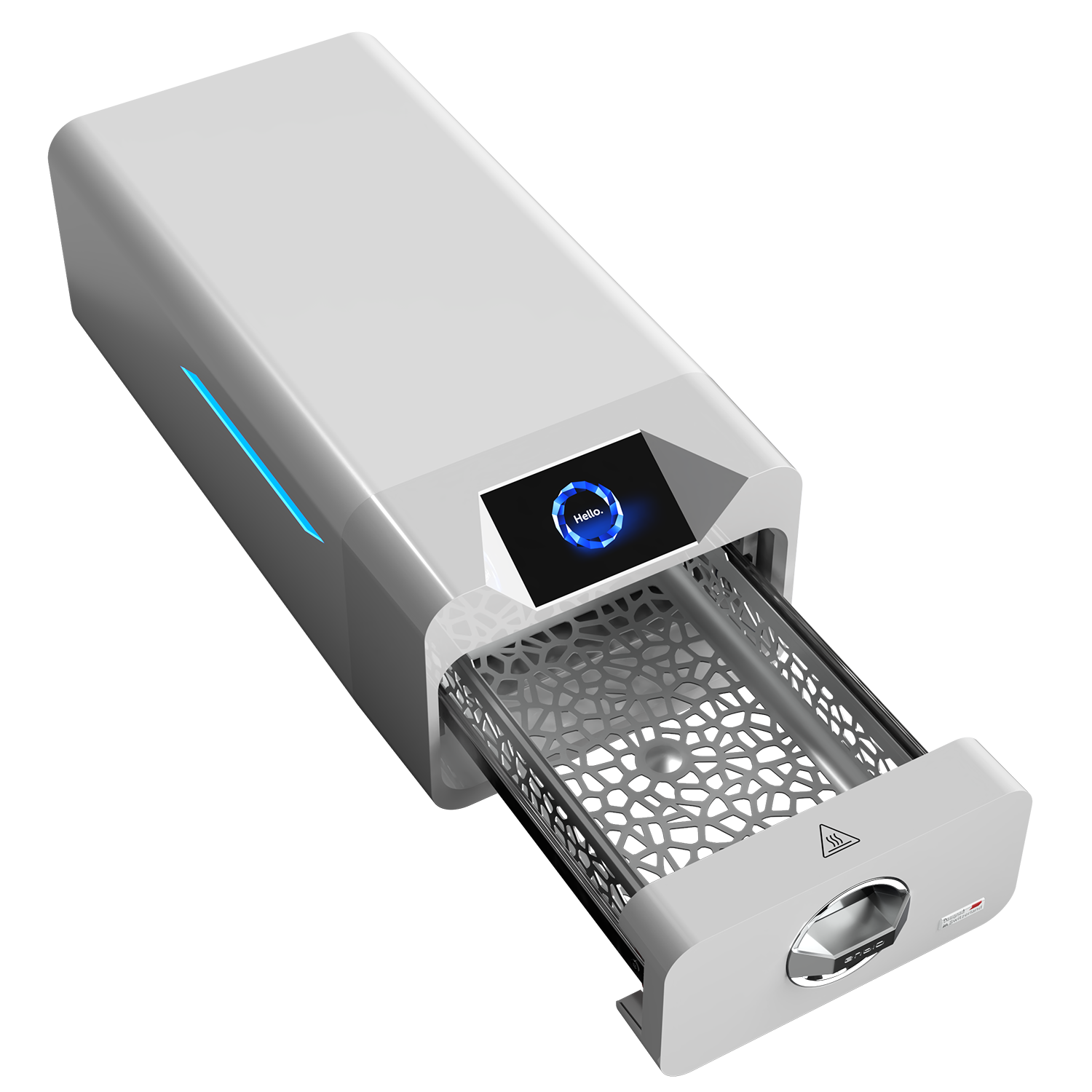 Enbio Pro Class B autoclave, open chamber view