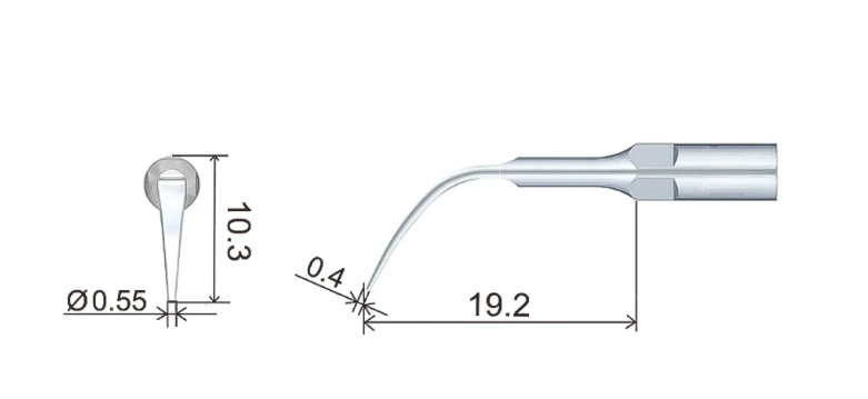 Flight F-G4 General Scaling Tip | Inter-Proximal & Supra-Gingival, EMS Piezo Compatible