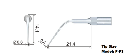 Flight F-P3 Periodontal Scaler Tip | Sub-Gingival Scaling, EMS Piezo Compatible