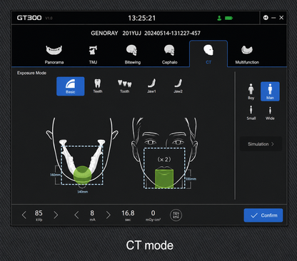 Genoray GT300-C • CBCT + Pan + Ceph • AI-Assisted Dental Imaging System