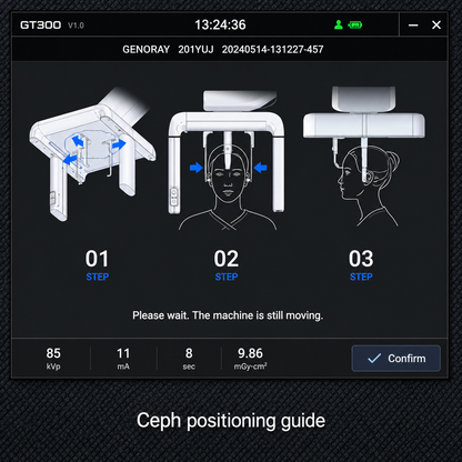 Genoray GT300-C • CBCT + Pan + Ceph • AI-Assisted Dental Imaging System