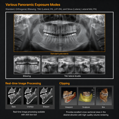 Genoray GT300-C • CBCT + Pan + Ceph • AI-Assisted Dental Imaging System