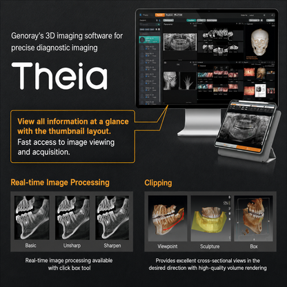 Genoray GT300-C • CBCT + Pan + Ceph • AI-Assisted Dental Imaging System