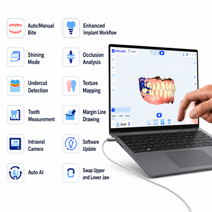 Eighteeth Helios 680 Digital Intraoral Scanner | AI Workflow