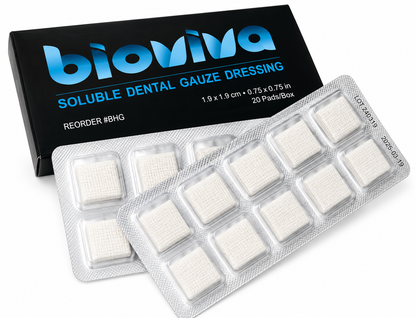 Bioviva Hemostatic Gauze Dental Dressing – 40/Box