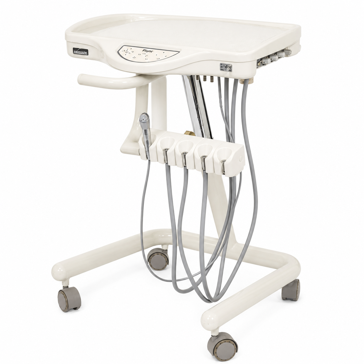 Flight A-Series Doctors Cart with TRAD-2001 Delivery Unit, 3-Way Syringe and 3 Handpiece Tubings