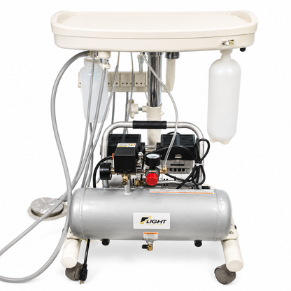 Flight A-Series Doctors Cart with TRAD-2001 Delivery Unit, Integrated Compressor and Air Venturi Vacuum