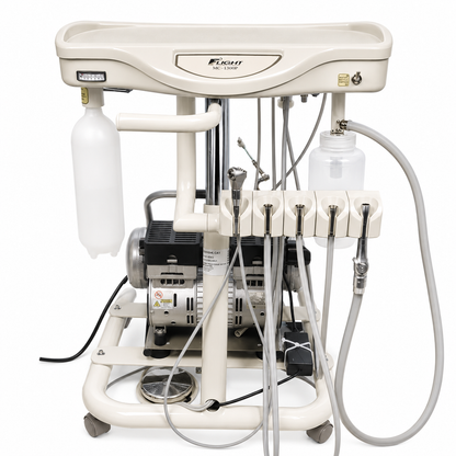 Flight A-Series Doctors Cart with TRAD-2001 Delivery Unit, Integrated Compressor and Air Venturi Vacuum