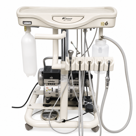 Flight A-Series Doctors Cart with TRAD-2001 Delivery Unit, Integrated Compressor and Air Venturi Vacuum