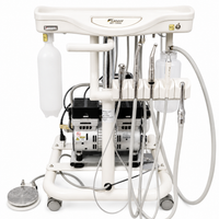 Flight A-Series Self Contained Doctor's Cart | Complete Package with TRAD-2001 Unit, Compressor, Vacuum, Handpieces and Scaler