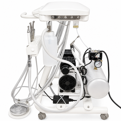 Flight A-Series Self Contained Doctor's Cart | Complete Package with TRAD-2001 Unit, Compressor, Vacuum, Handpieces and Scaler