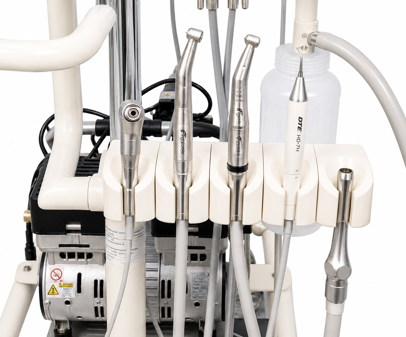 Flight A-Series Self Contained Doctor's Cart | Complete Package with TRAD-2001 Unit, Compressor, Vacuum, Handpieces and Scaler