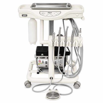 Flight A-Series Doctors Cart with TRAD-2001 Delivery Unit, Integrated Compressor and Full Instrument Package