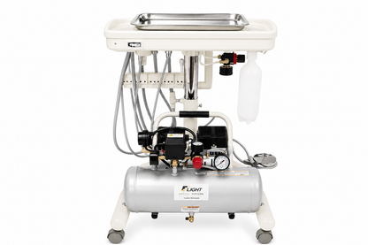 Flight A-Series Doctors Cart with TRAD-2001 Delivery Unit, Integrated Compressor and Full Instrument Package
