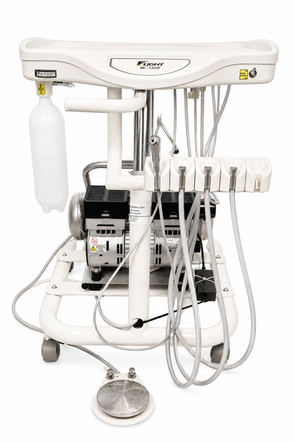 Flight A-Series Doctors Cart with TRAD-2001 Delivery Unit and Integrated 1HP Compressor