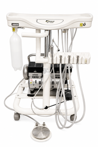Flight A-Series Doctors Cart with TRAD-2001 Delivery Unit and Integrated 1HP Compressor
